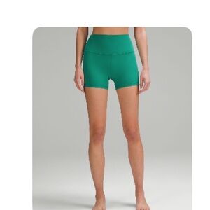Lululemon Align High Rise Short 4” Cascadia Green - size 10